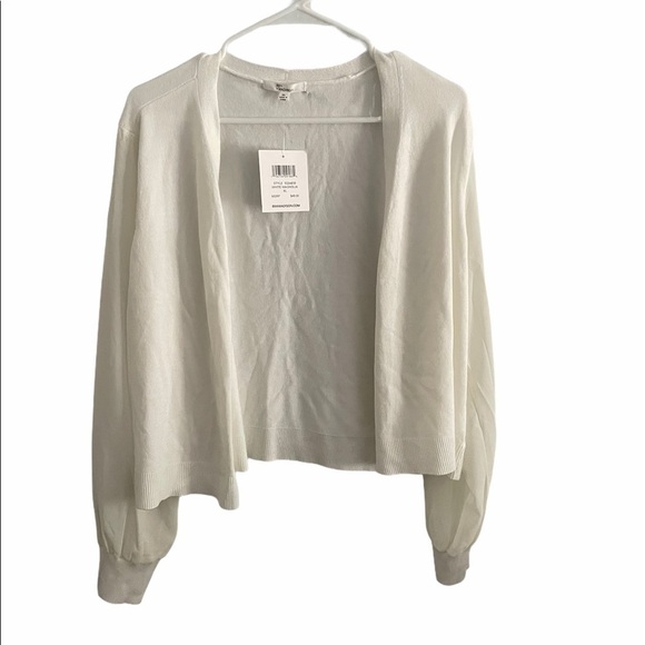 89th & Madison Tops - NWT 89 th+ Madison white magnolia cardigan008